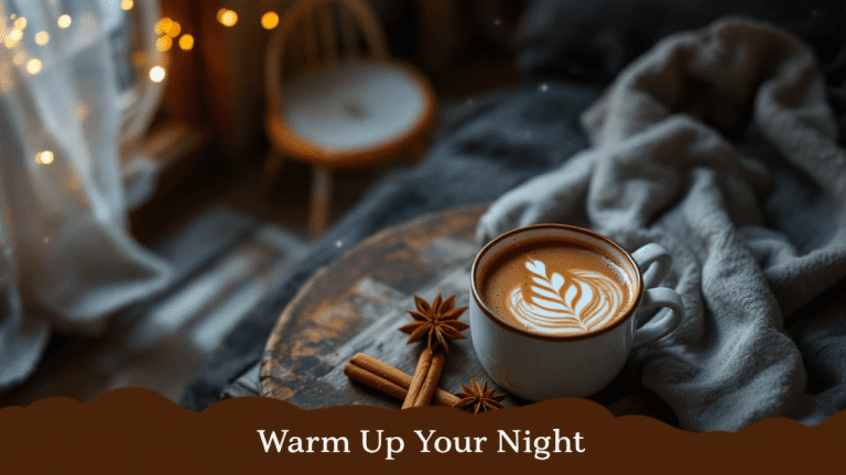 A soothing cup of warm bedtime tea that helps improve sleep naturally