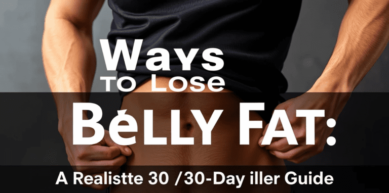 4 Ways to Lose Belly Fat: A Realistic 30-Day Formula for [Men & Women]