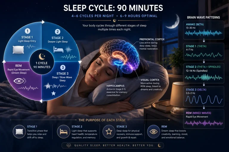 4 Stages of Sleep Cycle: Understanding Your Normal Sleep Architecture